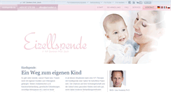 Desktop Screenshot of eizellspende.eu